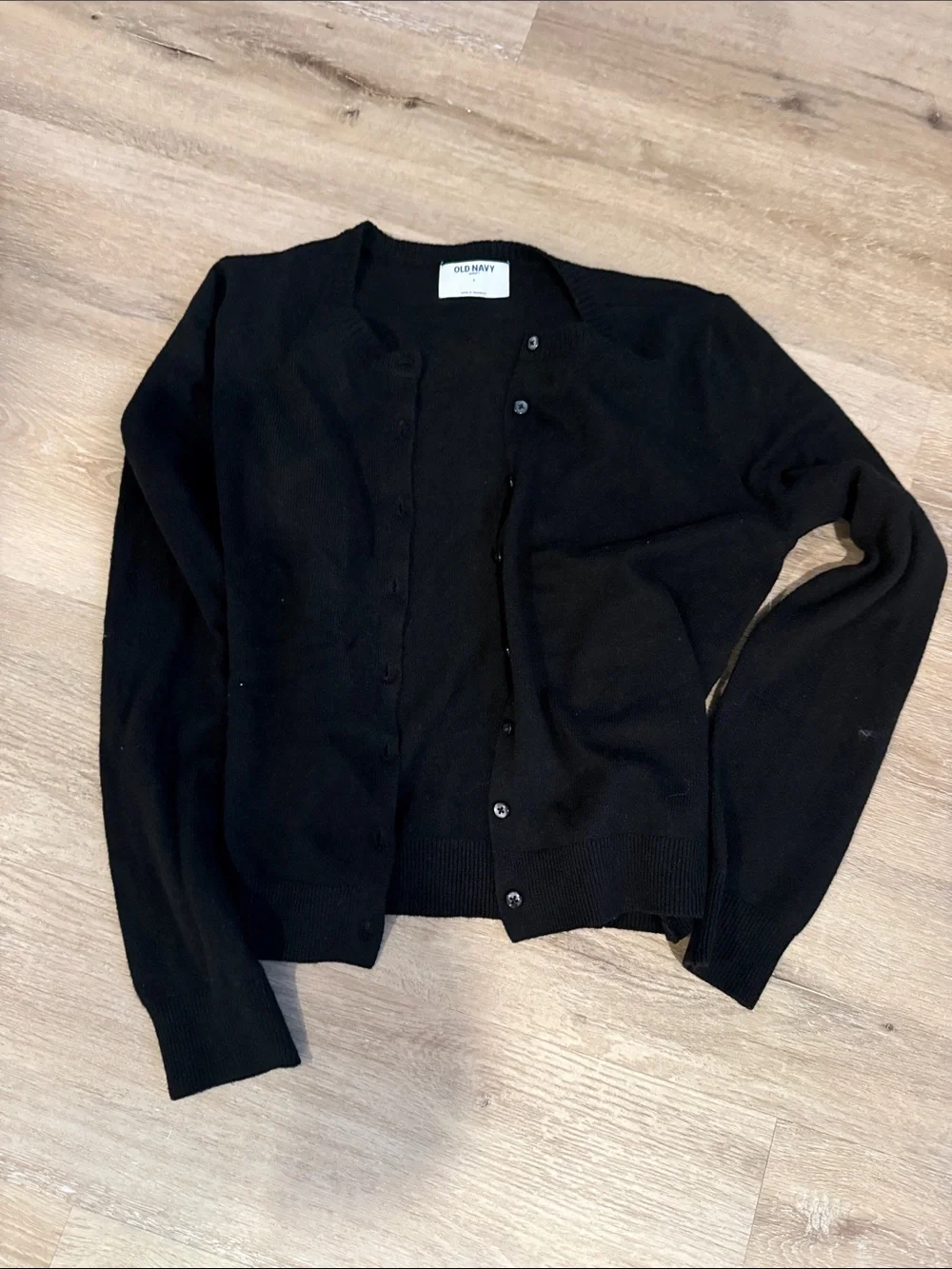 Old Navy Black Button Front Women's Cardigan